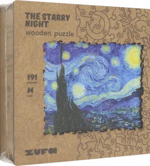 Деревянный пазл с двухслойной крышкой Звездная ночь, 395 деталей