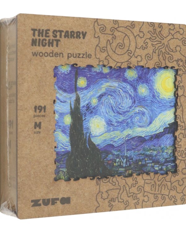 Деревянный пазл с двухслойной крышкой Звездная ночь, 395 деталей