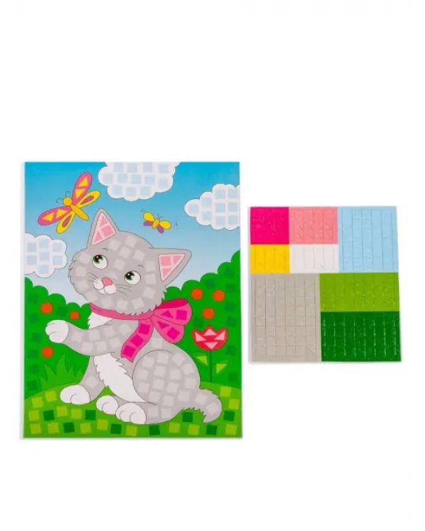 Разноцветная мозаика 3 в 1. Котенок. Осьминог. Щенок