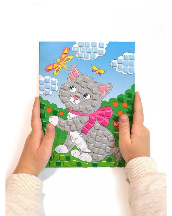 Разноцветная мозаика 3 в 1. Котенок. Осьминог. Щенок