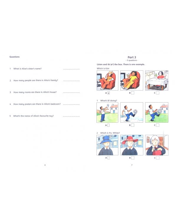 Cambridge English Qualifications Young Learners Practice Tests Pre A1 Starters Pack