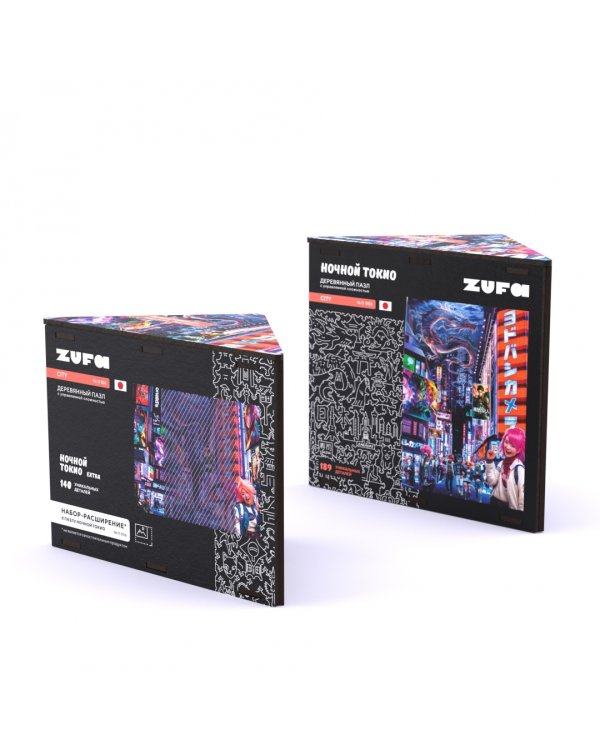 Набор пазл + дополнение Ночной Токио, 329 деталей