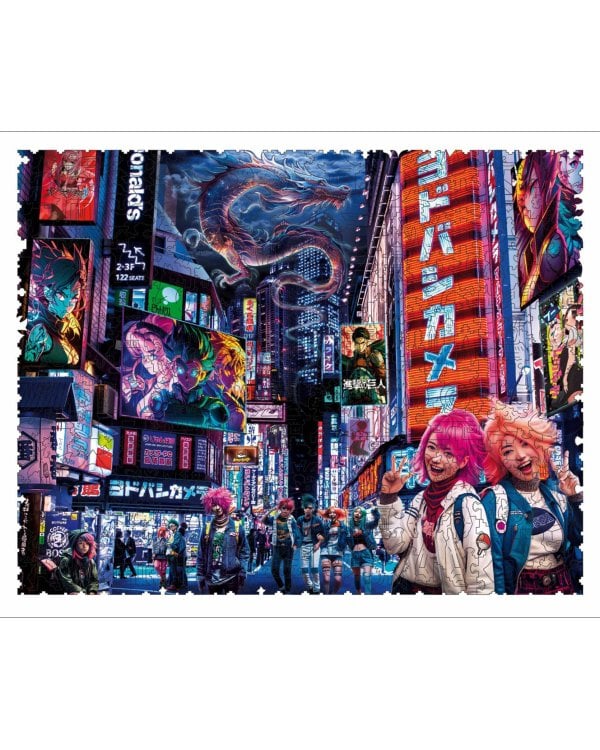 Набор пазл + дополнение Ночной Токио, 329 деталей