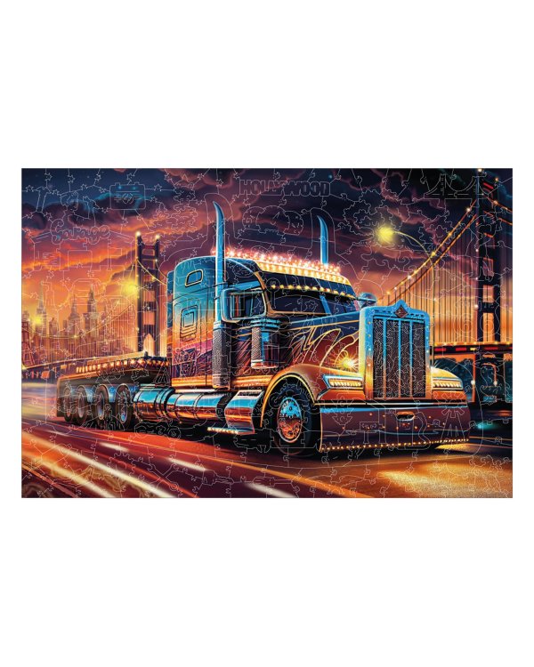 Набор пазл + дополнение Тягач, 303 детали