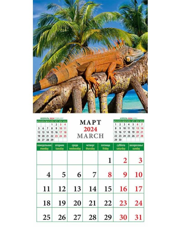 2024 Календарь Год дракона