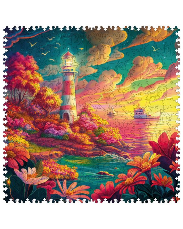 Набор пазл + дополнение Маяк во Франции, 355 деталей