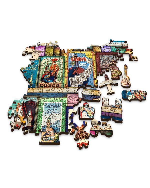 Puzzle-1000 Путеводители по миру, деревянный