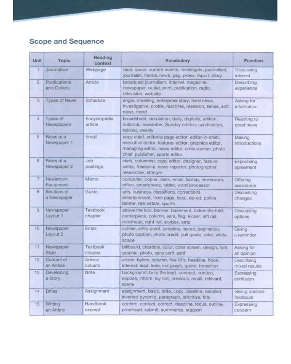 Journalism. Student's Book