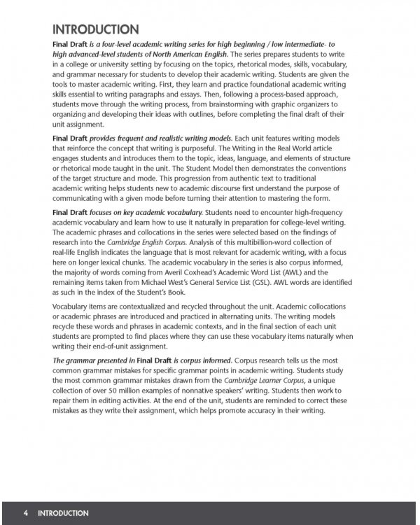 Final Draft. Level 1. Teacher's Manual