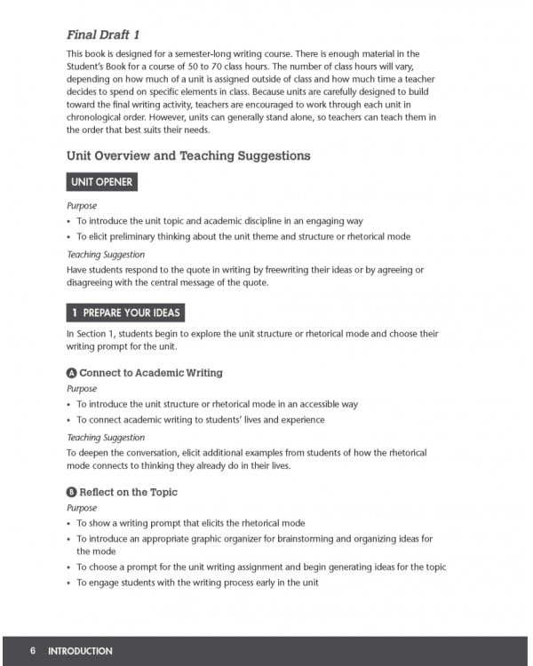 Final Draft. Level 1. Teacher's Manual