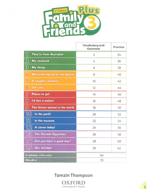 Family and Friends. Plus Level 3. 2nd Edition. Grammar and Vocabulary Builder