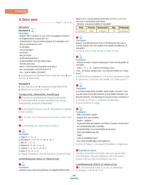 Communication essentielle du français. A1 + didierfle app