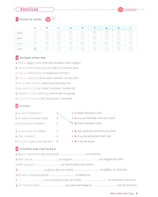 Exercices de Grammaire et conjugaison. A1