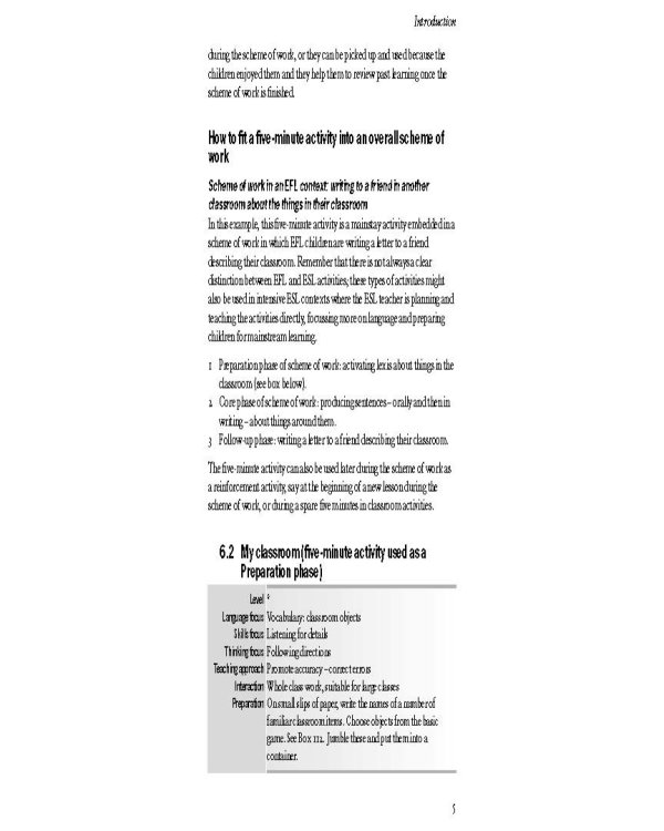 Five-Minute Activities for Young Learners