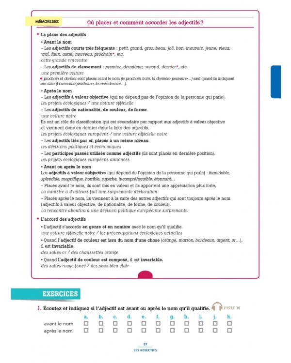 Grammaire essentielle du français. B1 + CD