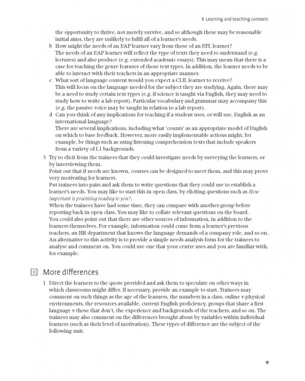 The CELTA Course. Trainer's Manual. 2nd Edition