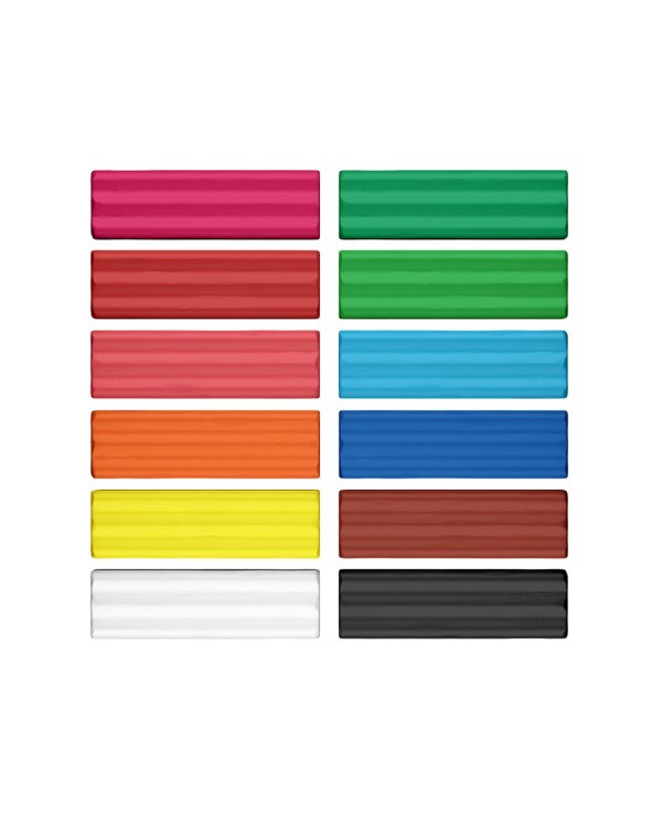 Пластилин восковой ArtBerry, 12 цветов