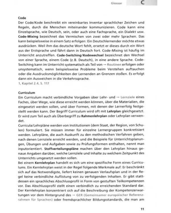 Glossar. Fachbegriffe für DaF-Lehrkräfte