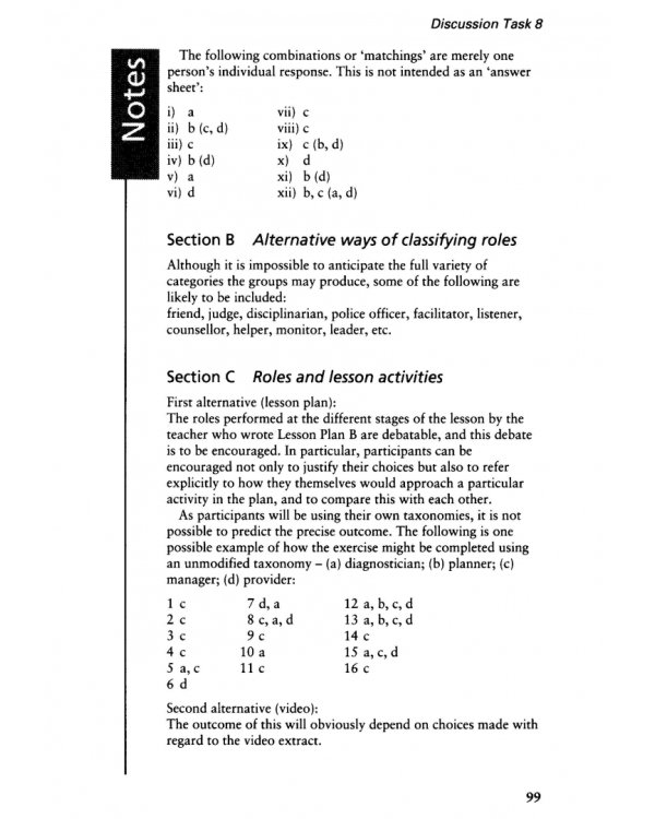 Tasks for Language Teachers. A Resource Book for Training and Development