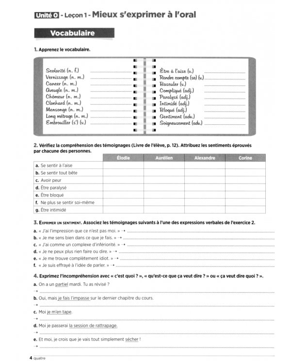 Tendances. Niveau B1. Cahier d'activités