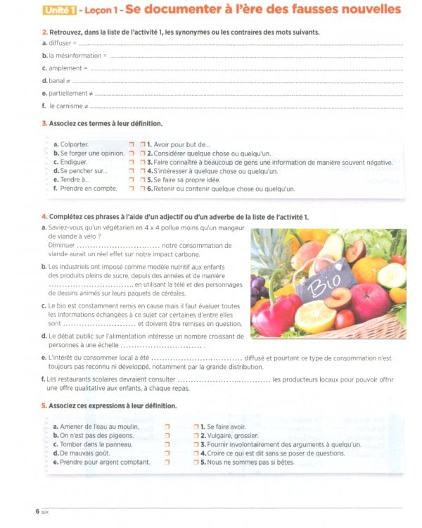 Tendances. Niveaux C1/C2. Cahier d'activités
