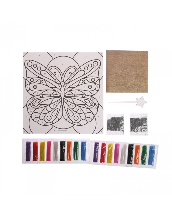 Фреска песком Бабочка