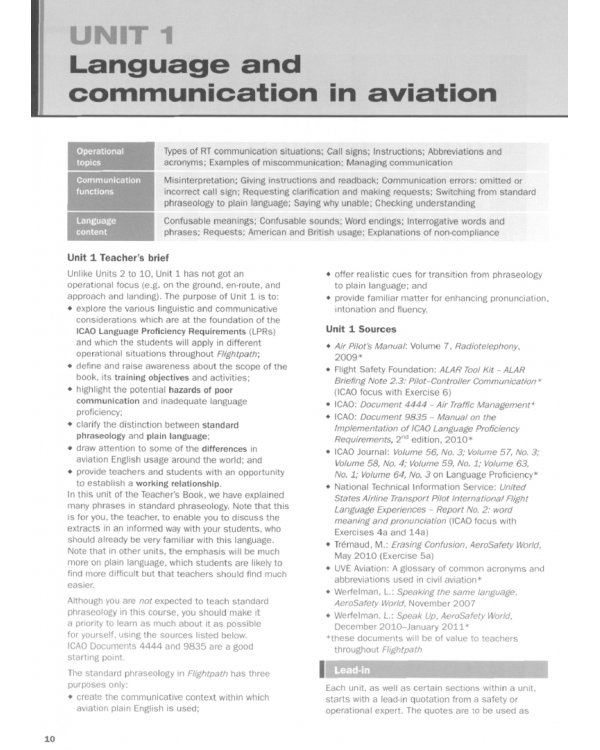 Flightpath. Aviation English for Pilots and ATCOs. Teacher's Book