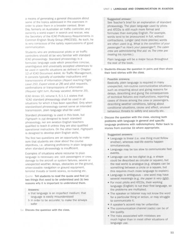 Flightpath. Aviation English for Pilots and ATCOs. Teacher's Book