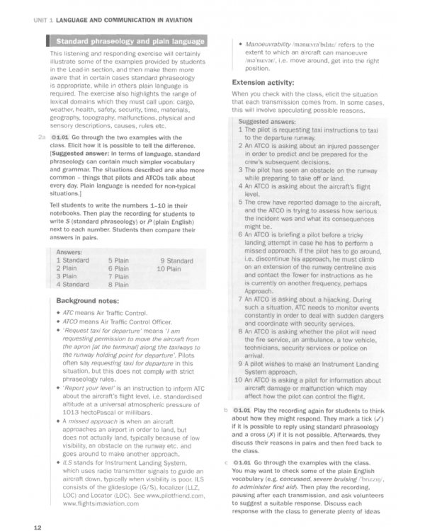Flightpath. Aviation English for Pilots and ATCOs. Teacher's Book