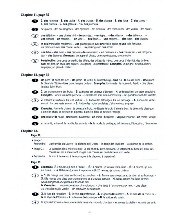 Grammaire progressive du français. Niveau débutant. A1. Corrigés