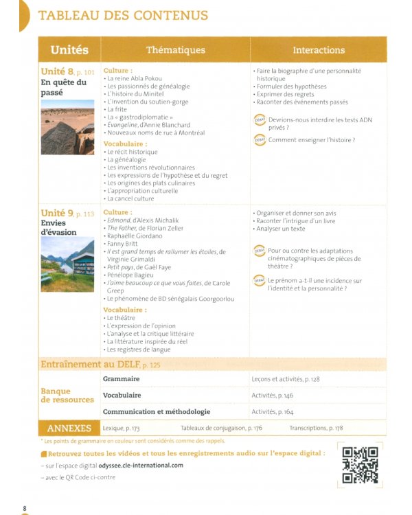 Odyssée. Niveau B2. Livre de l'élève + Audio en ligne