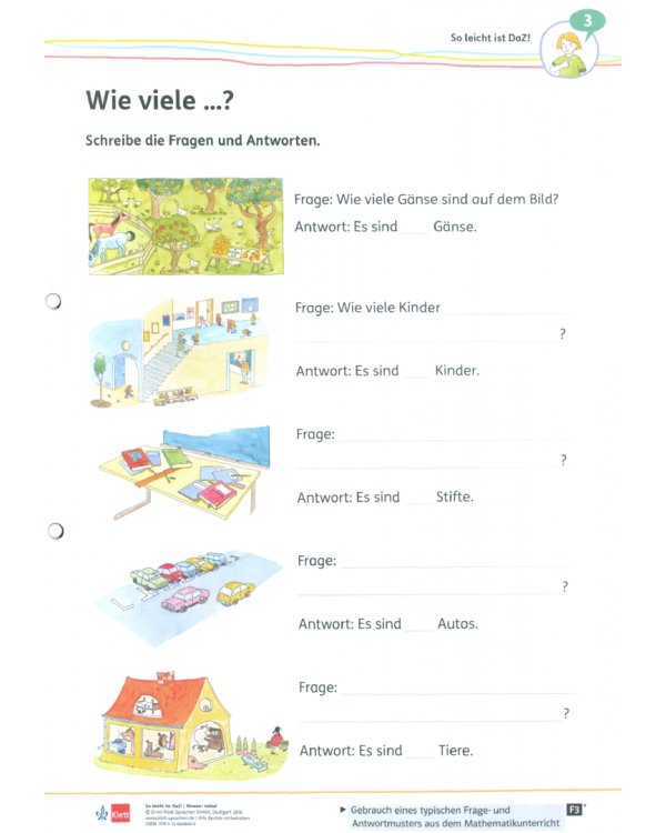 So leicht ist DaZ! Deutsch als Zweitsprache in der Grundschule. Mein Übungsblock - Niveau: mittel