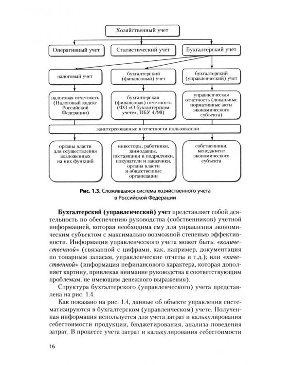Бухгалтерский управленческий учет. Учебник