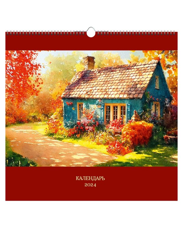 Календарь настенный на 2024 год Домики 2