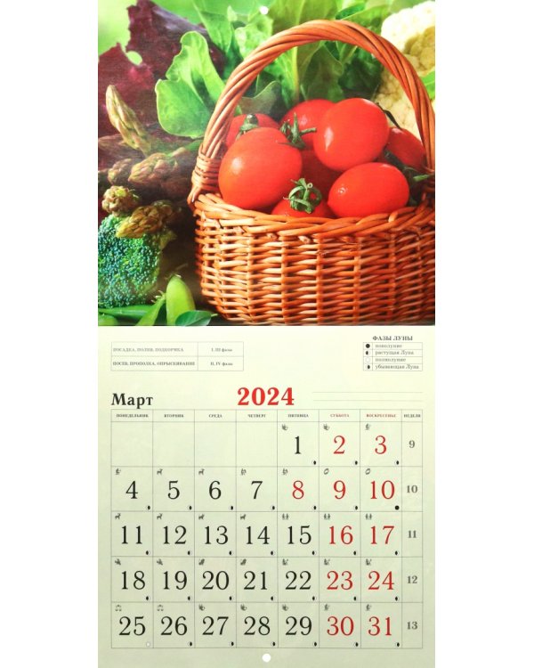 Календарь настенный на 2024 год Сад и огород 5