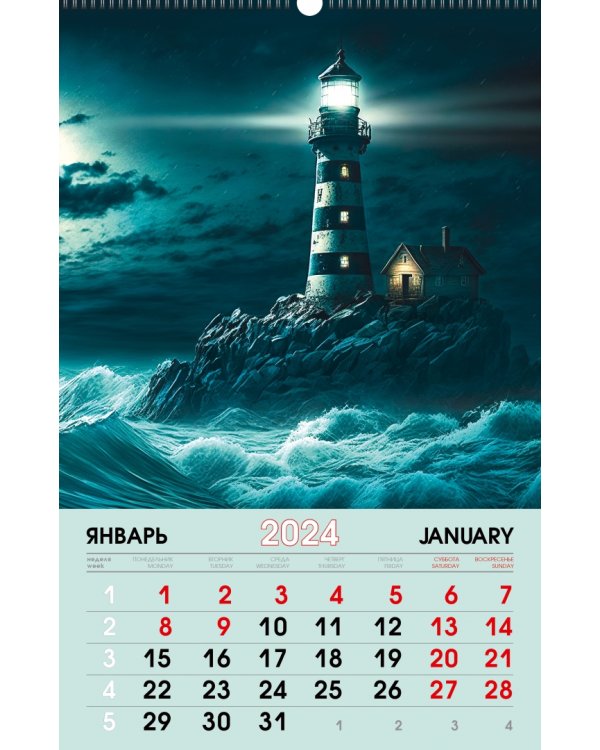 Календарь настенный на 2024 год Мир вокруг нас 4