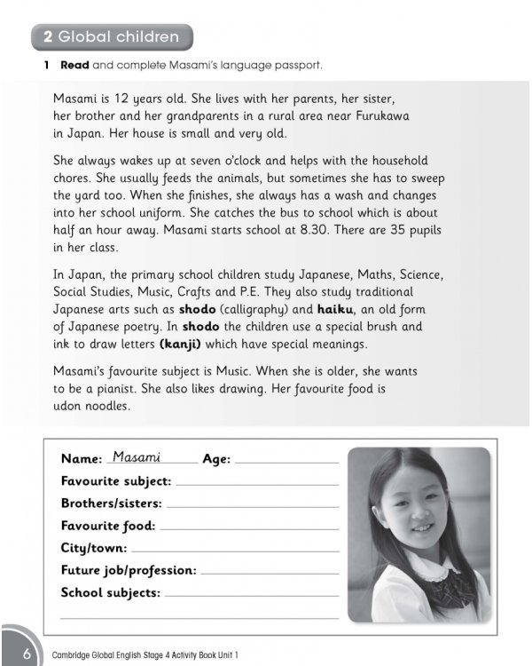 Cambridge Global English. Activity Book 4