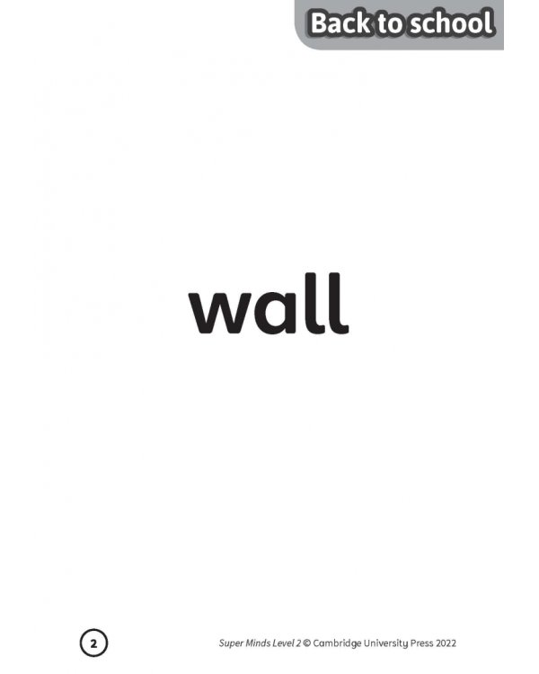 Super Minds. 2nd Edition. Level 2. Flashcards