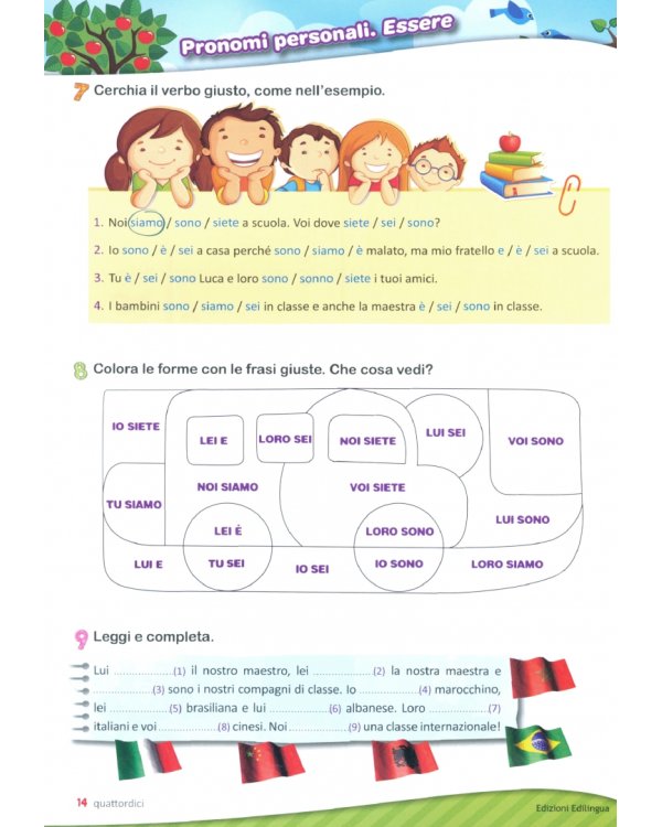 Forte in grammatica! Teoria, esercizi e giochi per bambini. A1-A2