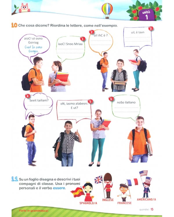 Forte in grammatica! Teoria, esercizi e giochi per bambini. A1-A2