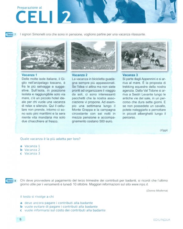 Preparazione al Celi 2 con Prova di Comprensione dell’Ascolto + CD