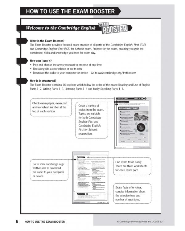 Cambridge English Booster with Answer Key for First and First for Schools - Self-study Edition