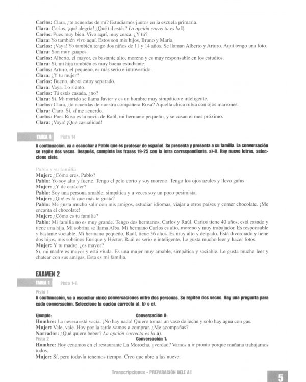 Preparación al DELE A1. Claves. Soluciones comentadas y transcripciones