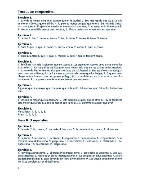 Competencia gramatical en uso A2. Libro de claves