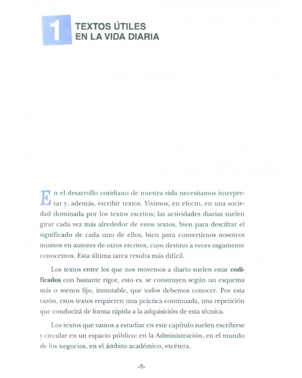 Escritura. Nivel medio B1