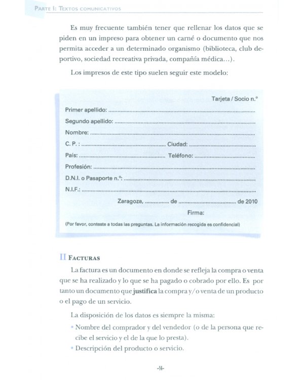 Escritura. Nivel medio B1