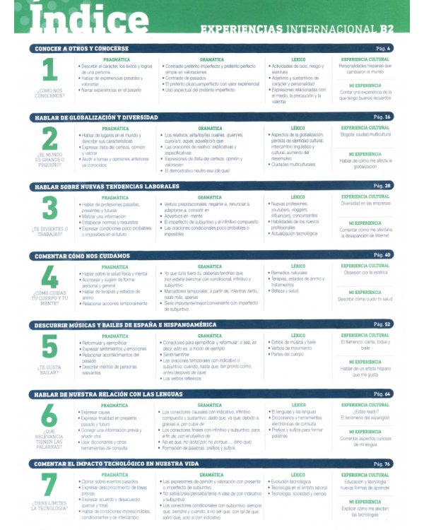 Experiencias Internacional 4 B2. Libro del profesor