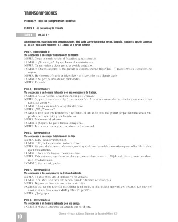 Preparacion al DELE A2. Claves. Soluciones comentadas y transcripciones