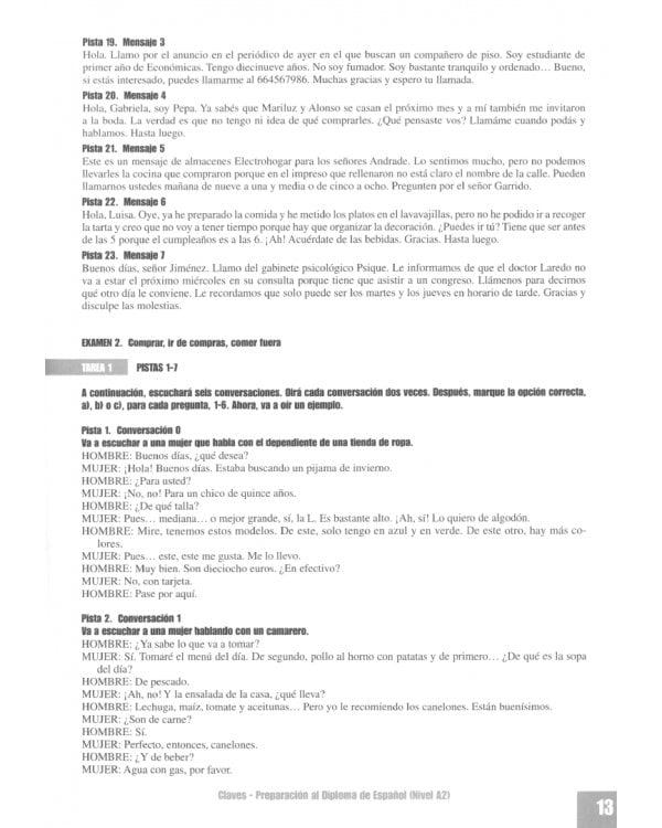 Preparacion al DELE A2. Claves. Soluciones comentadas y transcripciones