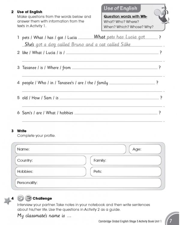 Cambridge Global English. Stage 5. Activity Book
